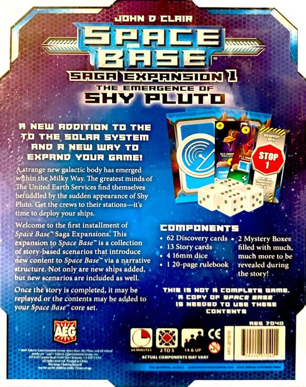 Space Base: The Emergence of Shy Pluto dos de la boîte