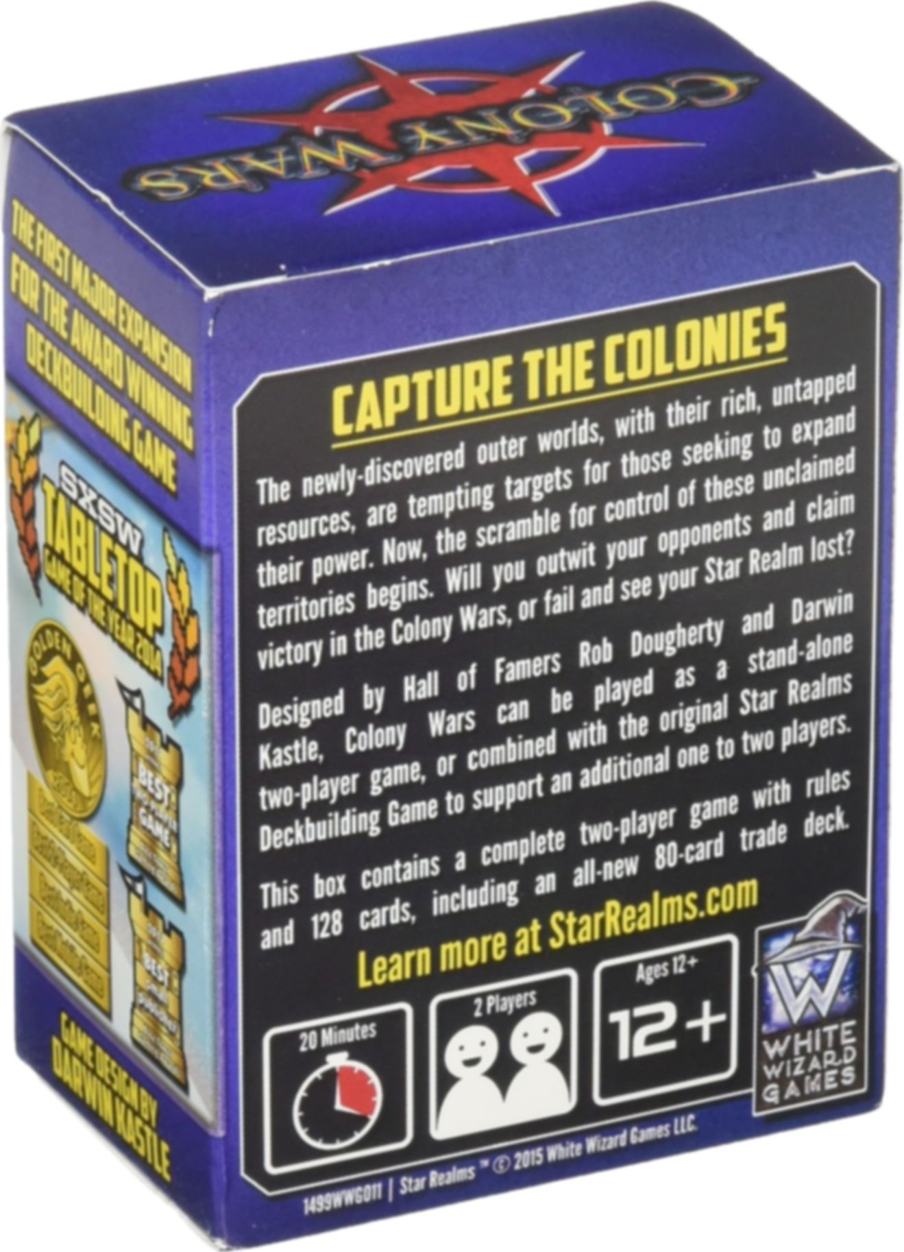Star Realms: Colony Wars back of the box
