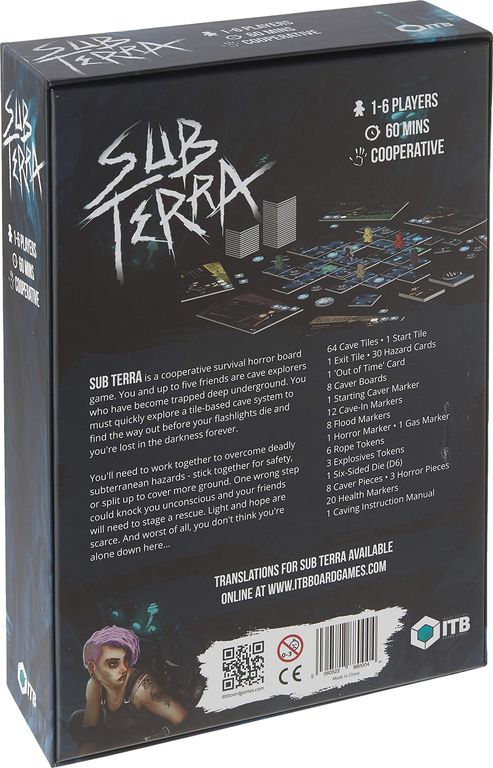 Sub Terra back of the box