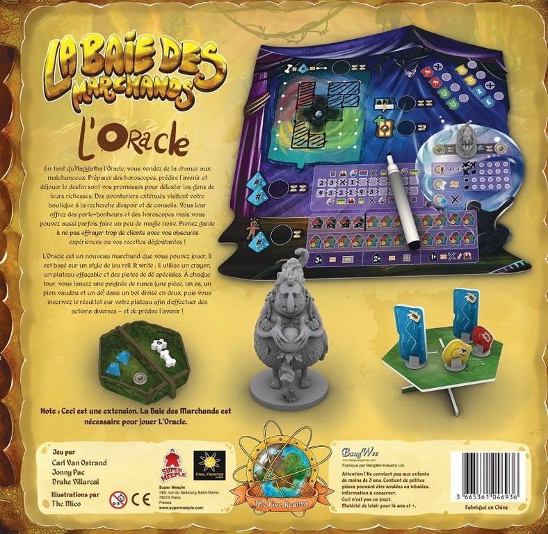 Merchants Cove: The Oracle back of the box