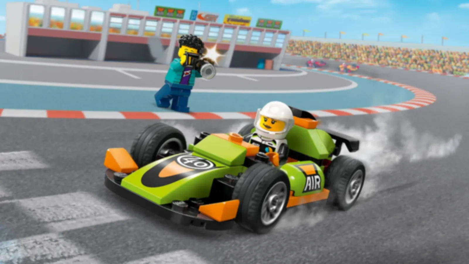 LEGO® City Auto da corsa verde