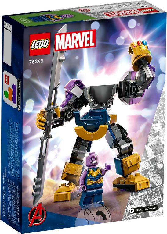 LEGO® Marvel Thanos Mech Armor back of the box