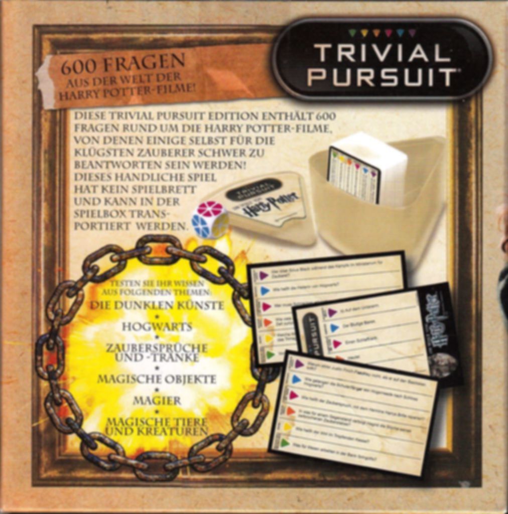Harry Potter Vol 1 Trivial Pursuit Card Game - Boutique Harry Potter
