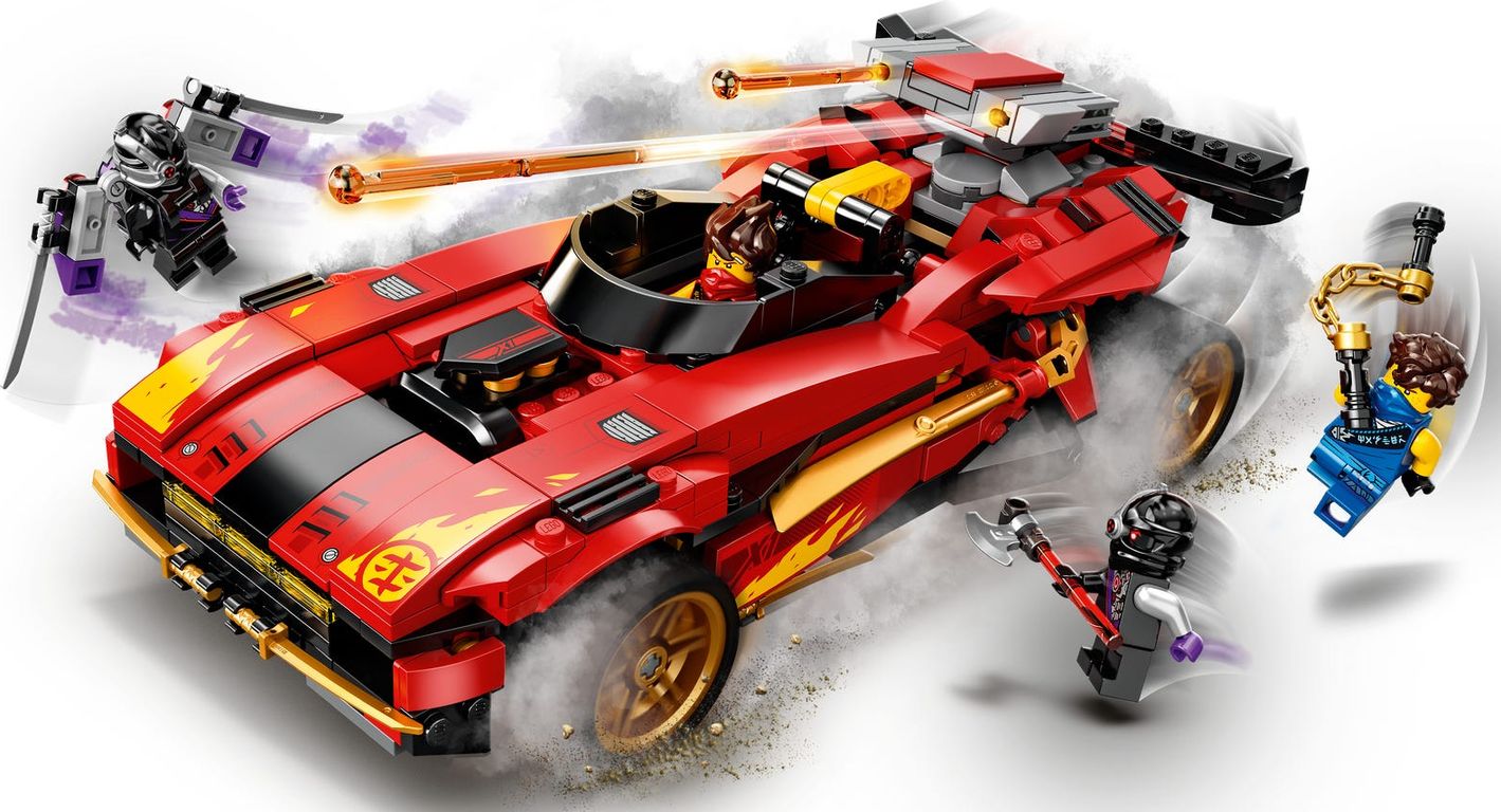 LEGO® Ninjago Deportivo Ninja X-1 jugabilidad