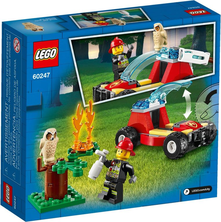 LEGO® City Bosbrand achterkant van de doos