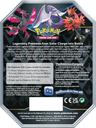 Pokémon TCG: Crown Zenith Tin (Galarian Moltres) parte posterior de la caja