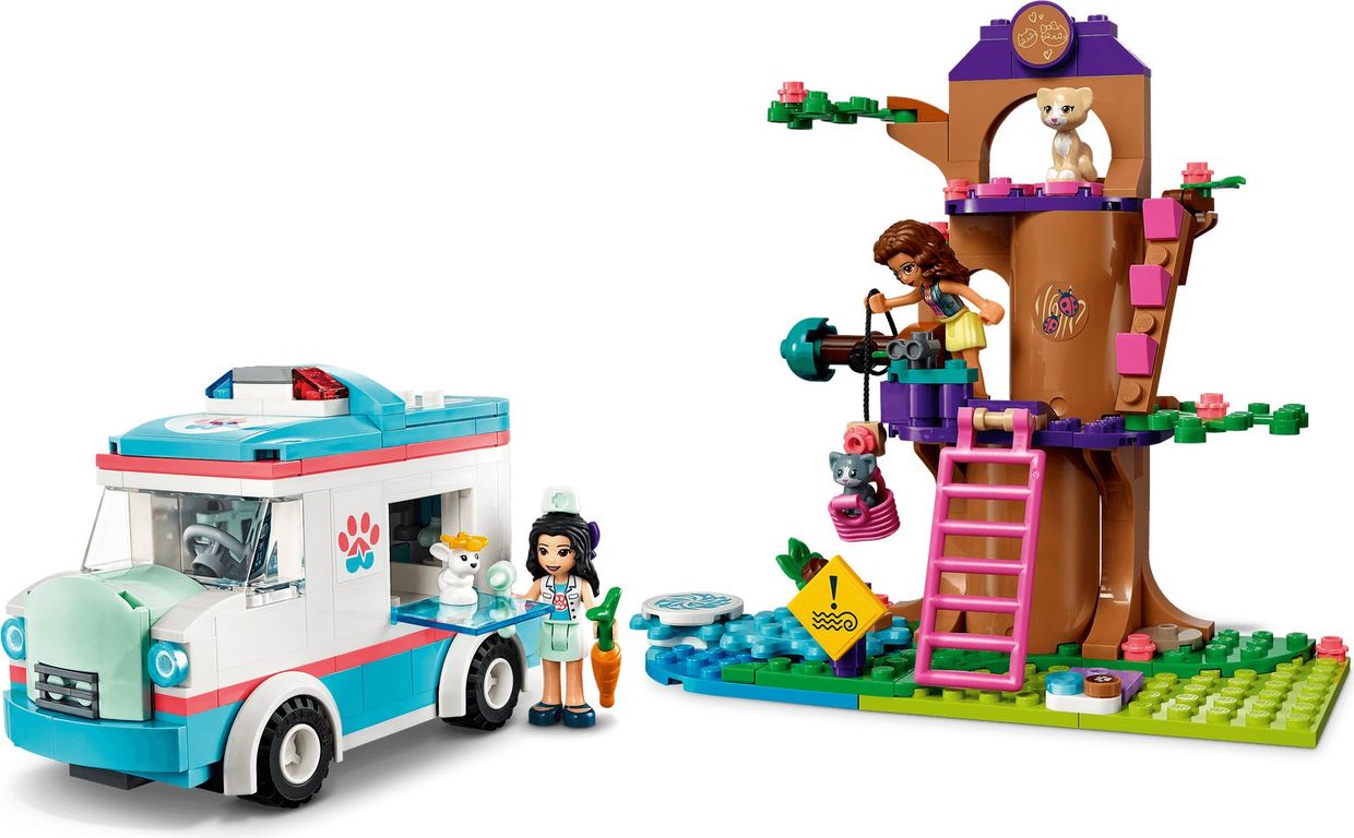 LEGO® Friends Vet Clinic Ambulance components