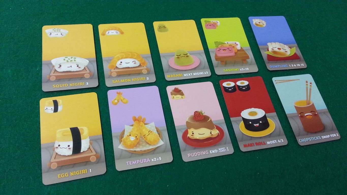 Sushi Go! kaarten
