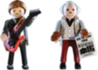 Playmobil® Back to the Future Marty Mcfly & Dr. Emmet minifigures