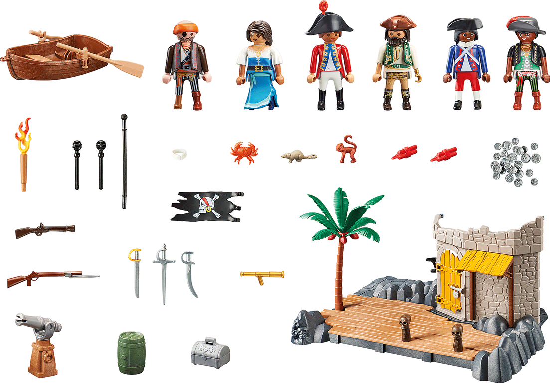 Playmobil® Figures My Figures: Island of the Pirates components