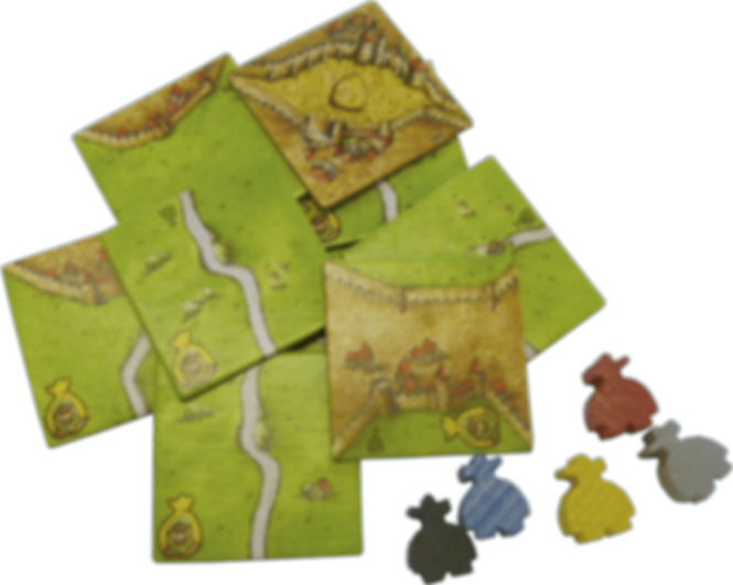 Carcassonne: The Robbers components