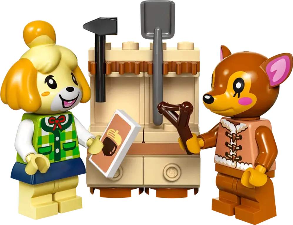 LEGO® Animal Crossing La visita de Canela minifiguras