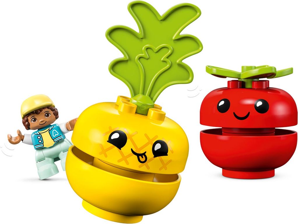 LEGO® DUPLO® Le tracteur des fruits et légumes composants