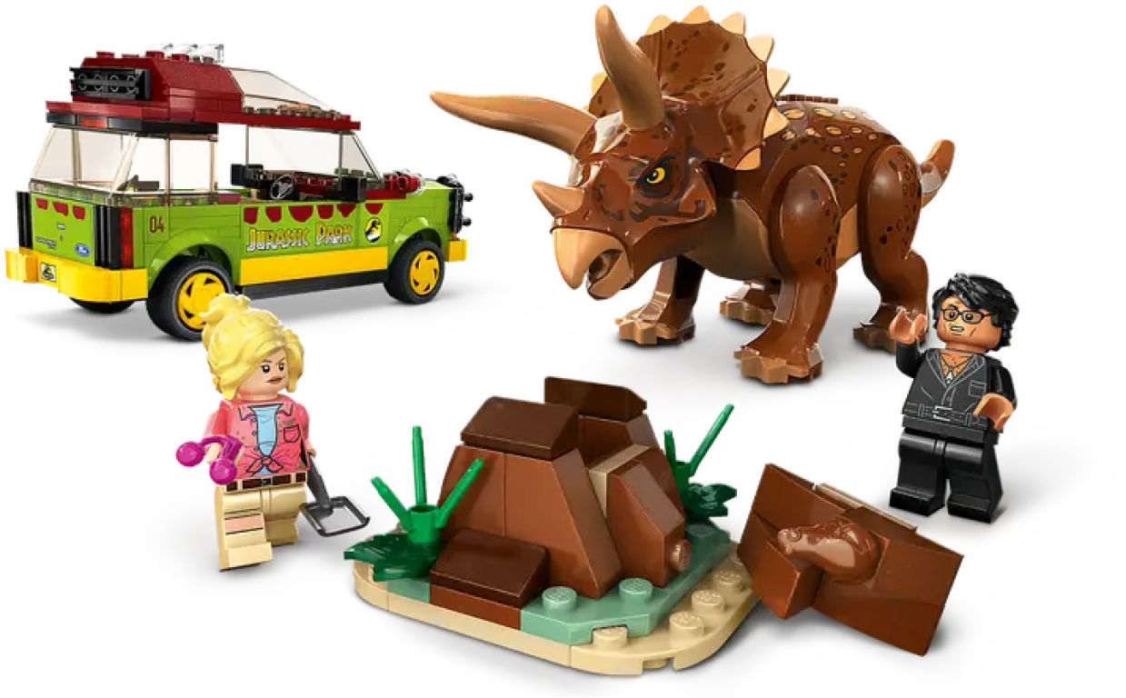 LEGO® Jurassic World La recherche du tricératops composants