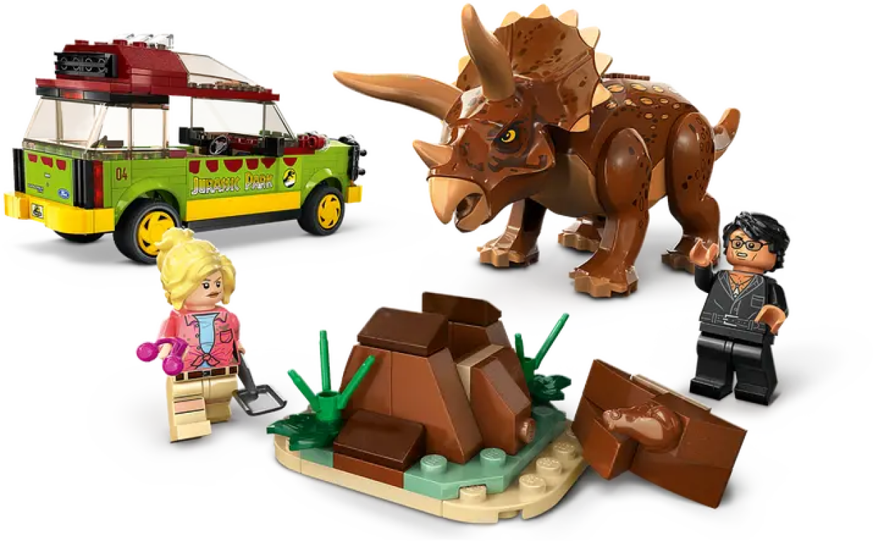 LEGO® Jurassic World Triceratops Research components