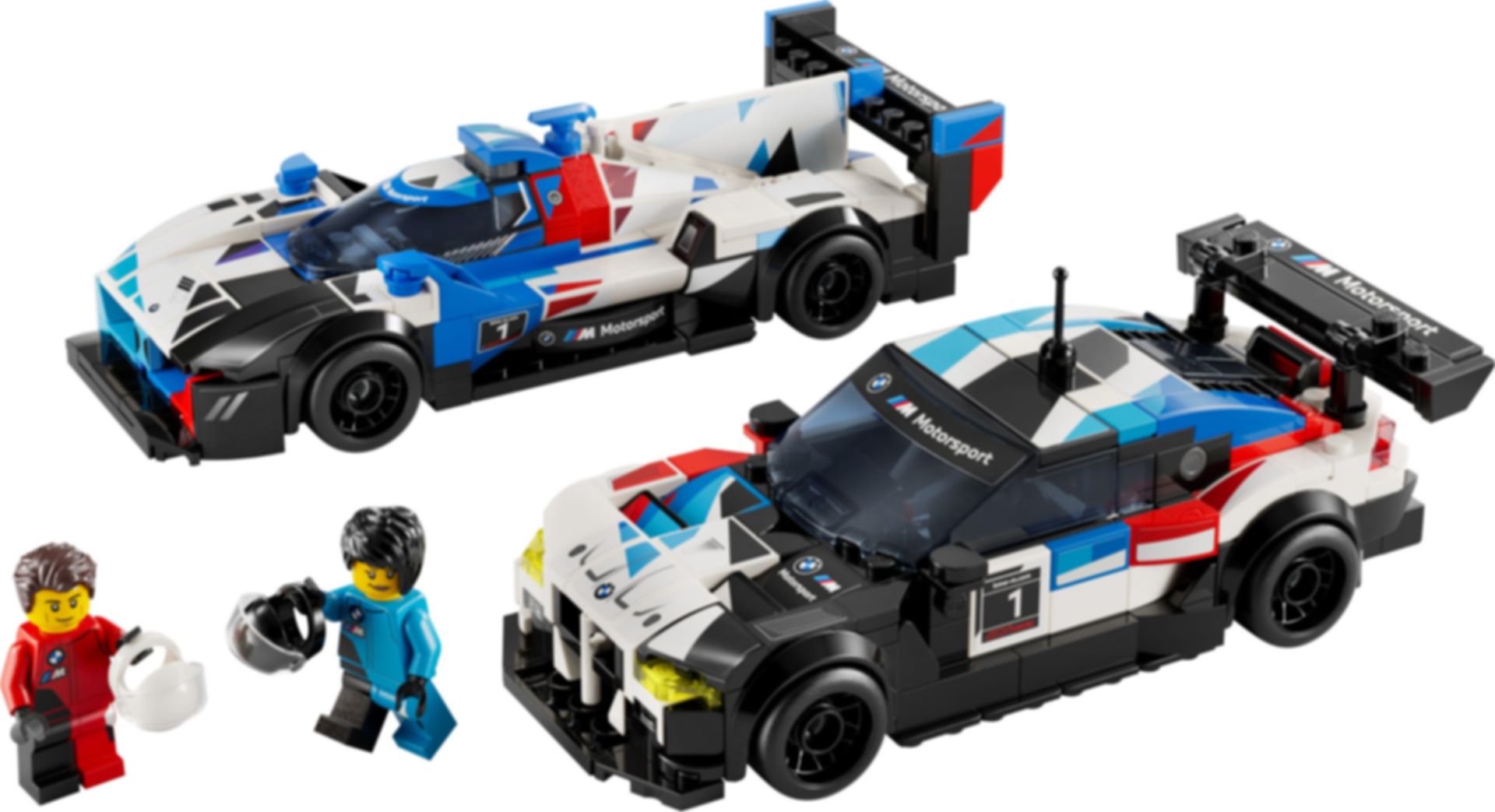 LEGO® Speed Champions BMW M4 GT3 & BMW M Hybrid V8 Race Cars components