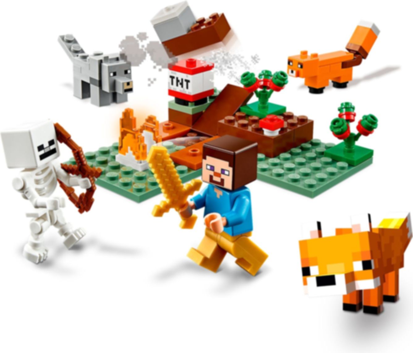 LEGO® Minecraft La Aventura en la Taiga jugabilidad