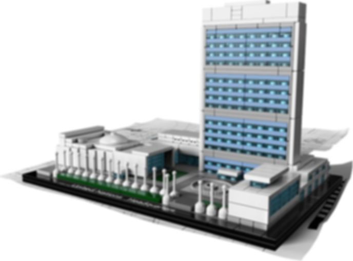 LEGO® Architecture Le siège des Nations Unies composants