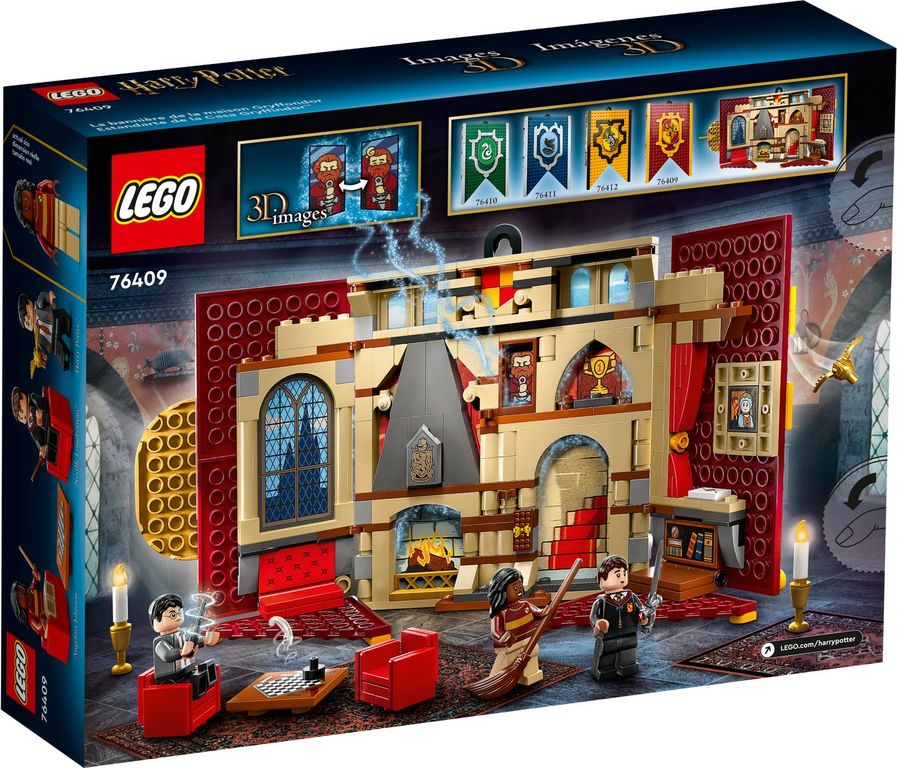 LEGO® Harry Potter™ Estandarte de la Casa Gryffindor™ parte posterior de la caja