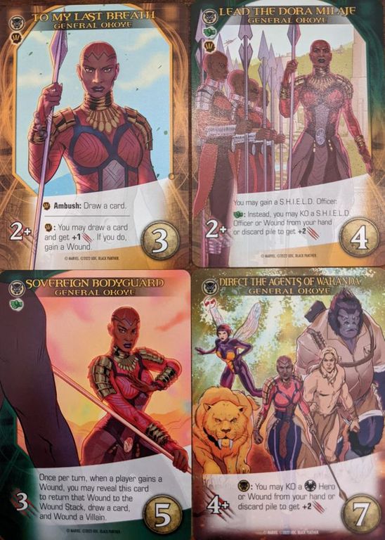 Legendary: A Marvel Deck Building Game – Black Panther cards