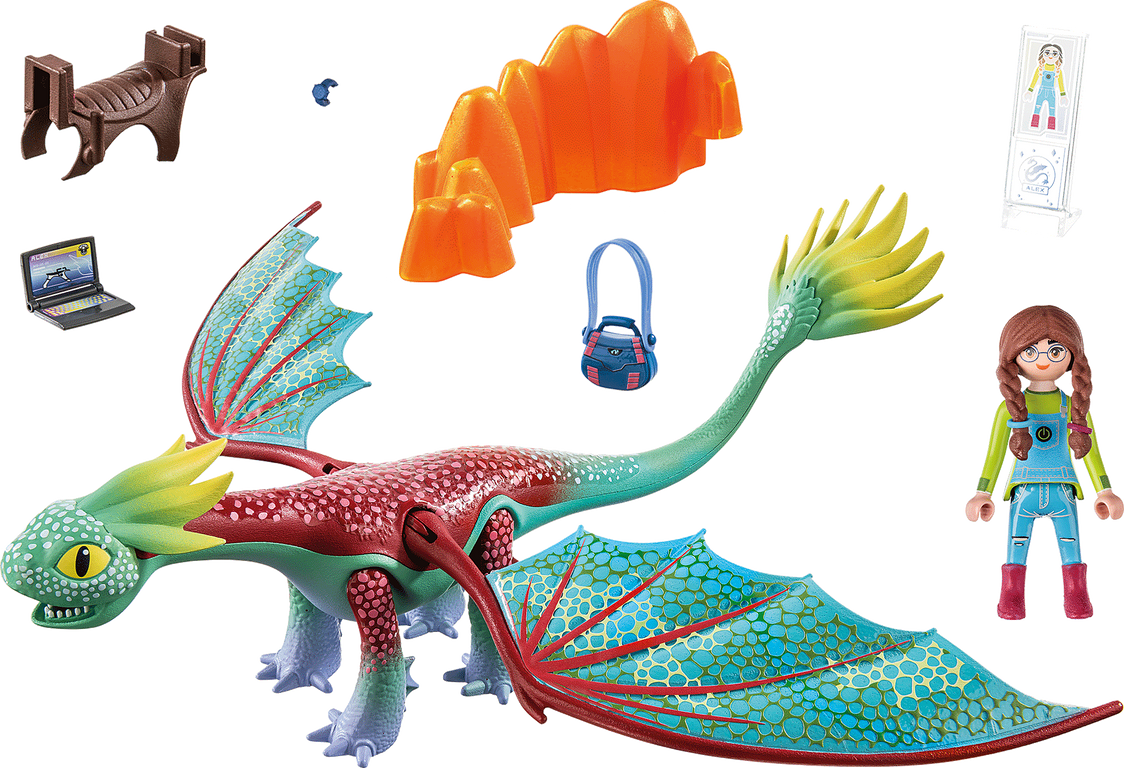 Playmobil® Dragons Dragons Nine Realms: Thunder & Tom components