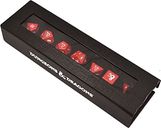 Dungeons and Dragons Heavy Metal Red & White RPG Dice Set box