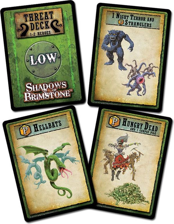 Shadows of Brimstone: Swamps of Death kaarten