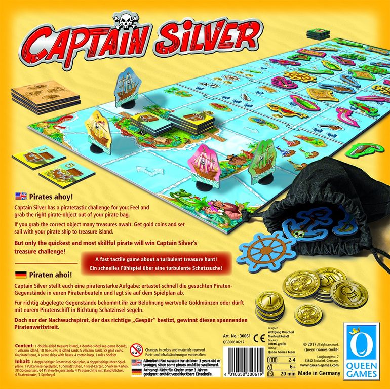 Captain Silver parte posterior de la caja