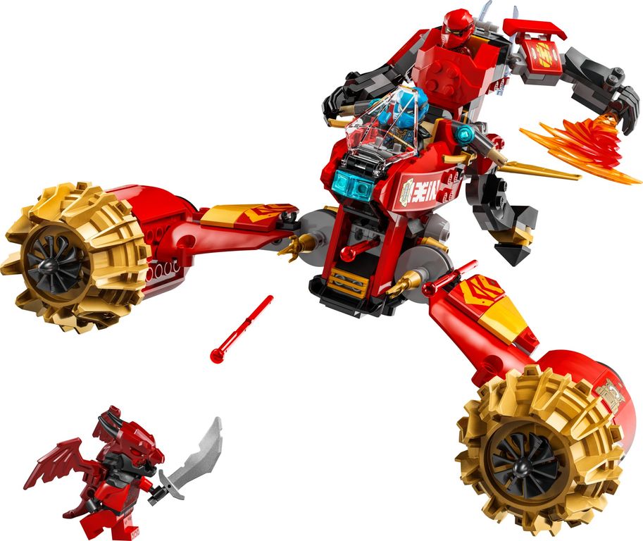 LEGO® Ninjago Kai's Mech Storm Rider components