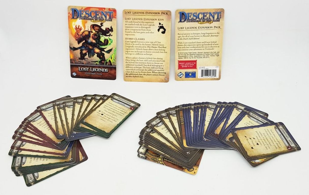 Descent: Journeys in the Dark (Second Edition) - Lost Legends Expansion Pack cards