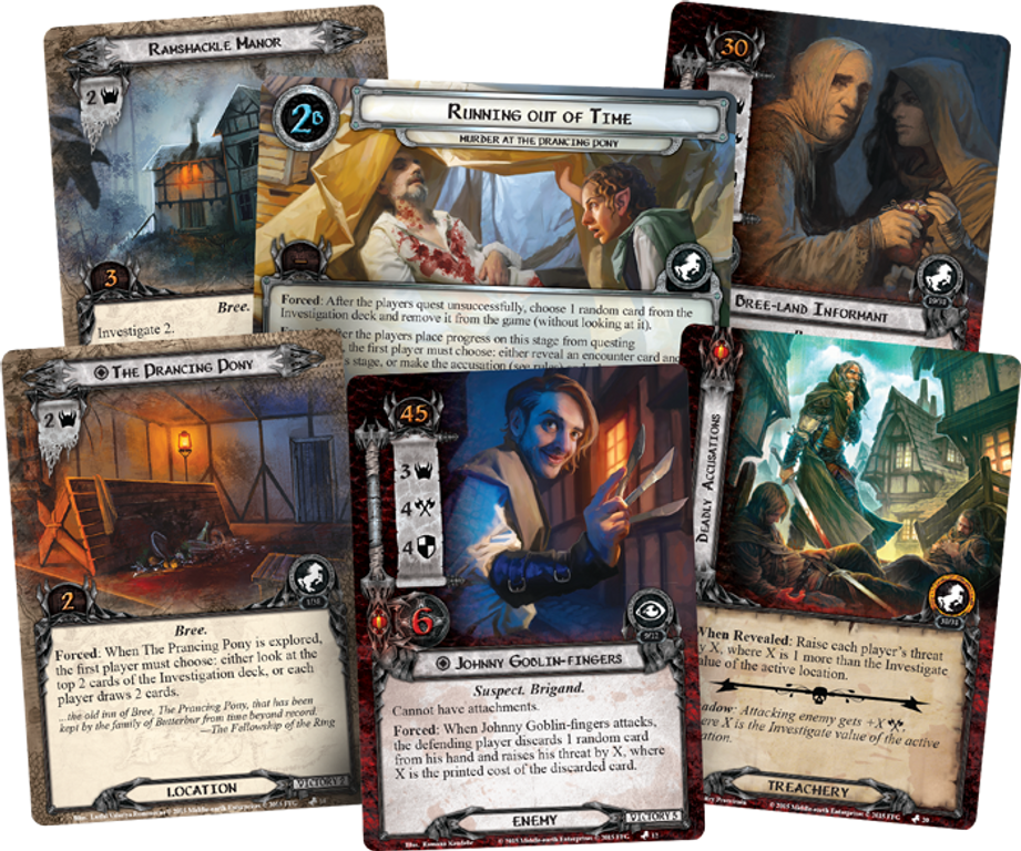 The Lord of the Rings: The Card Game - Murder at the Prancing Pony cards