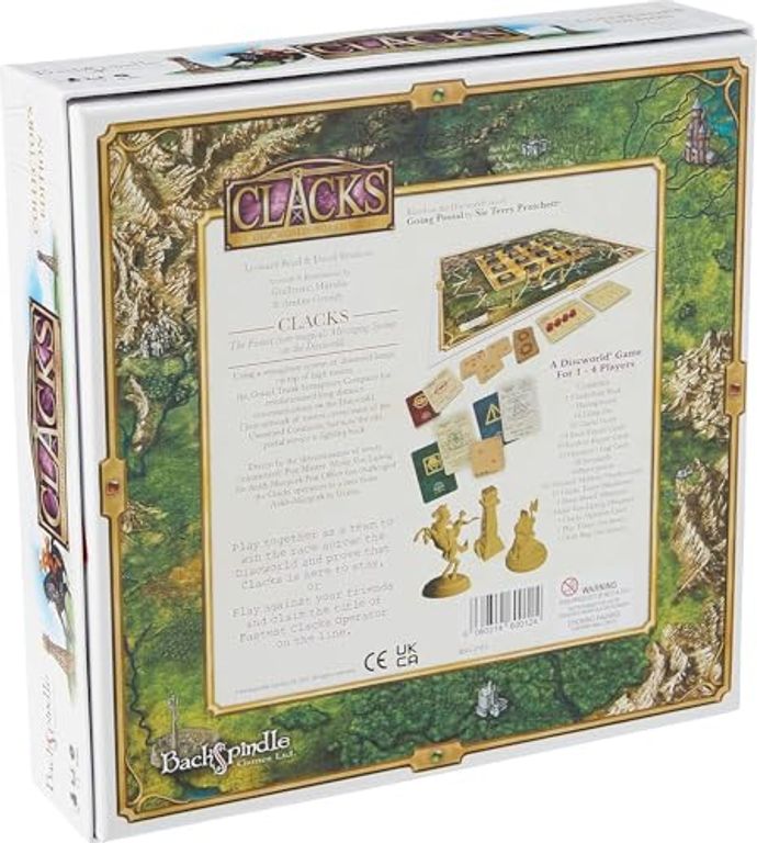 Clacks: A Discworld Board Game achterkant van de doos