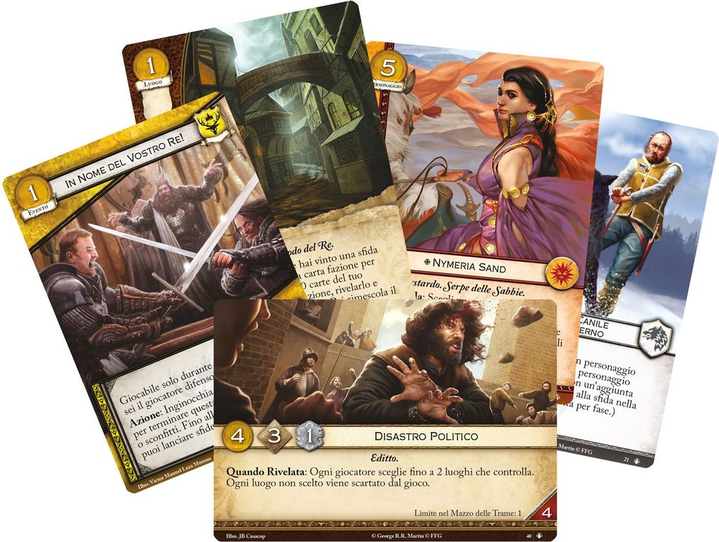 A Game of Thrones: The Card Game (Second Edition) - The Road to Winterfell cards