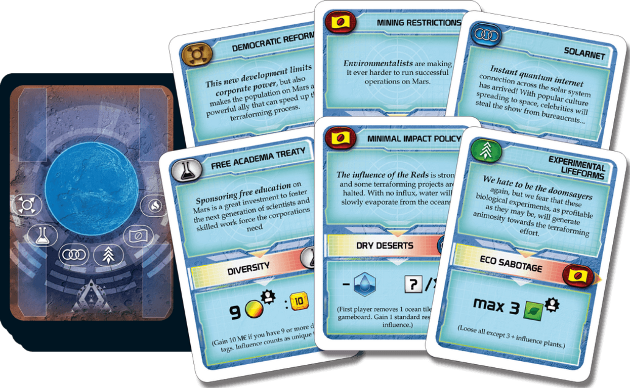 Terraforming Mars: Turmoil cards