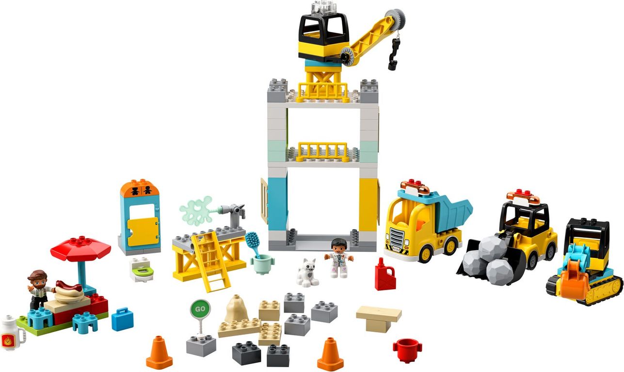 LEGO® DUPLO® Torenkraan & Bouwterrein componenten