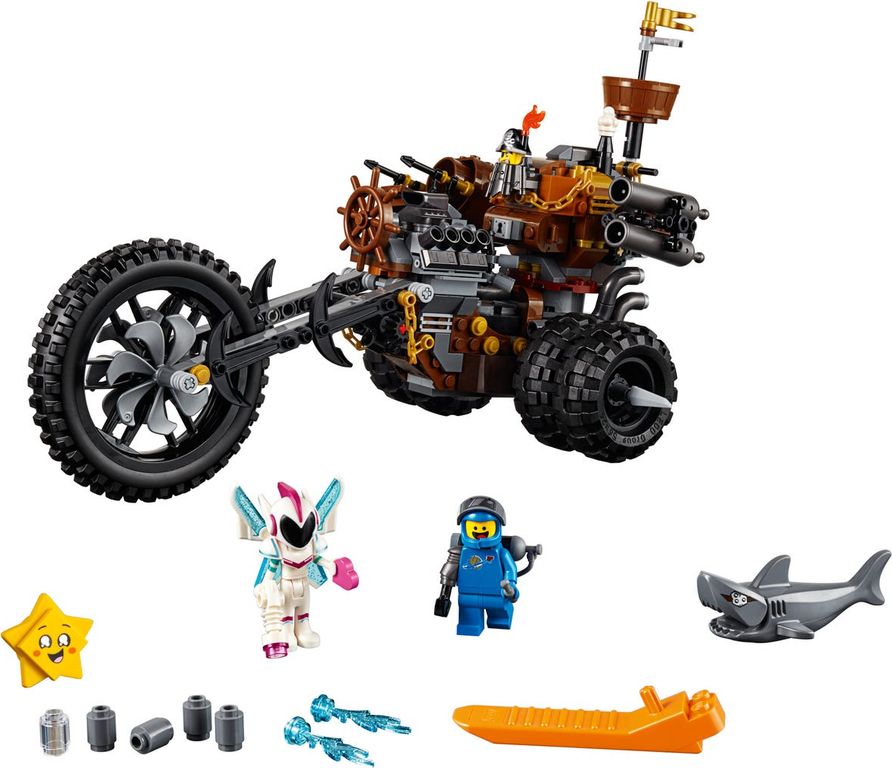 LEGO® Movie MetalBeard's Heavy Metal Motor Trike! components