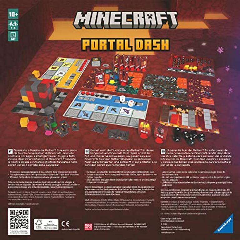 Minecraft: Portal Dash back of the box