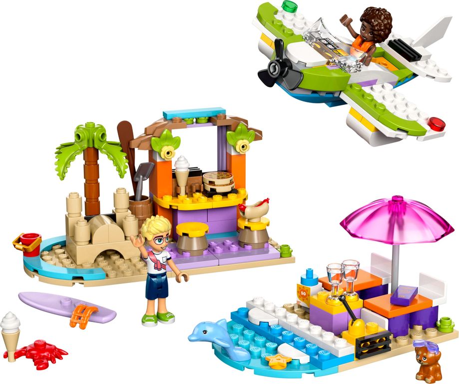 LEGO® Friends Creative Beach and Travel Suitcase components