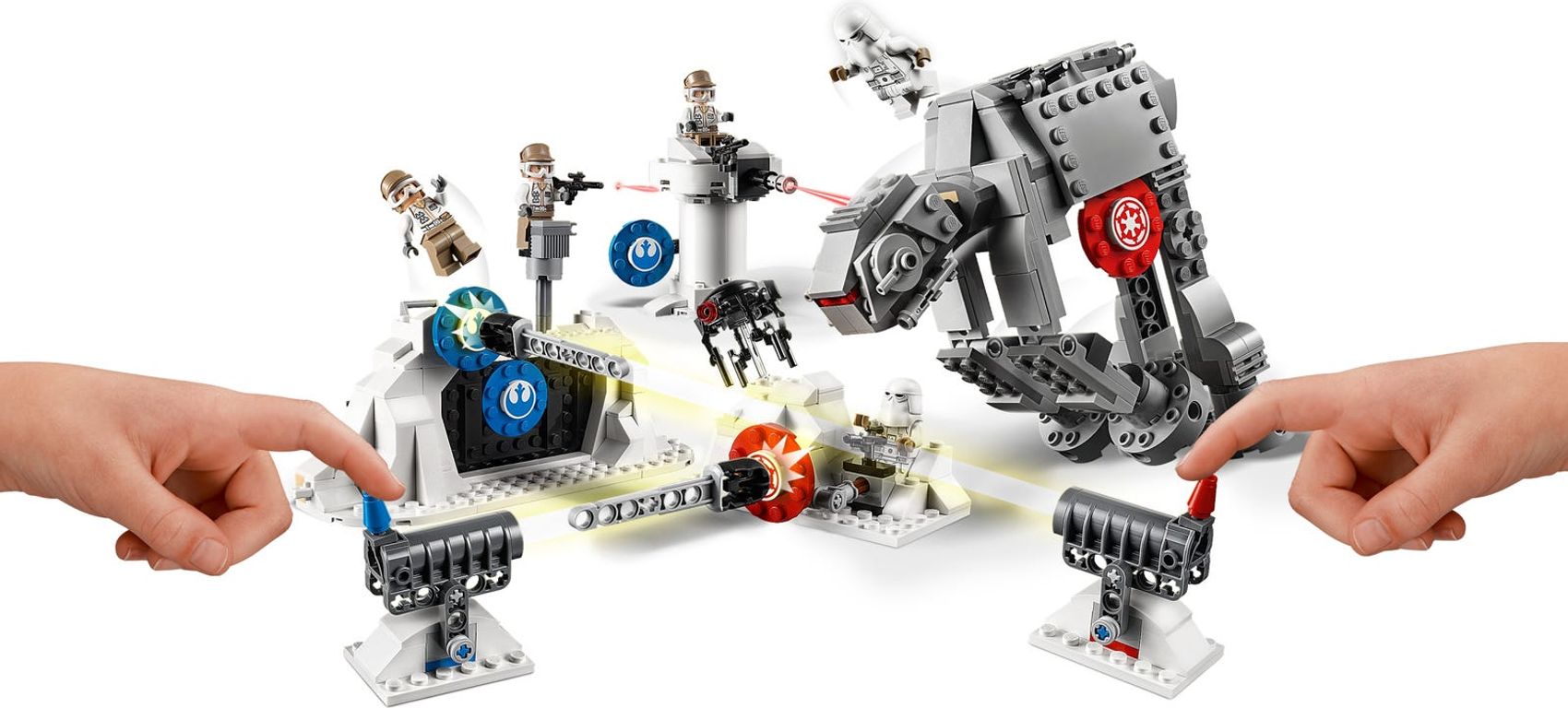 LEGO® Star Wars Action Battle Verdediging van Echo Base™ speelwijze