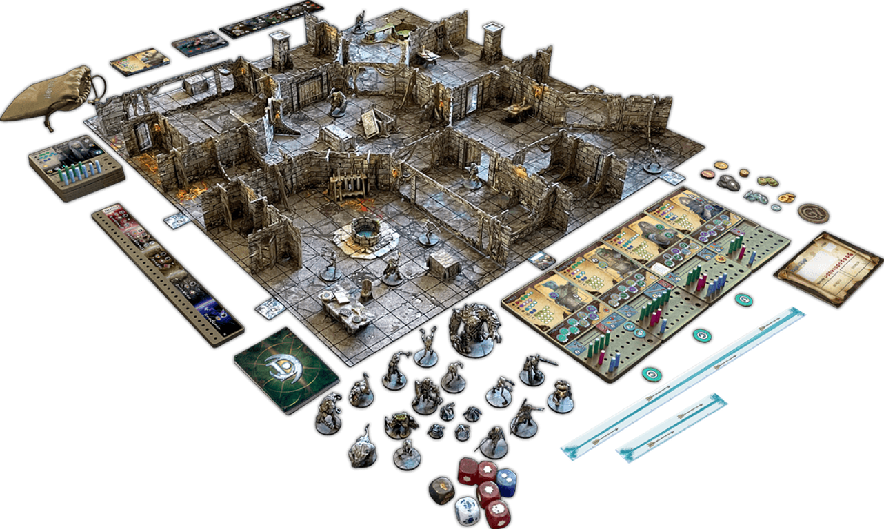 Maladum: Dungeons of Enveron components