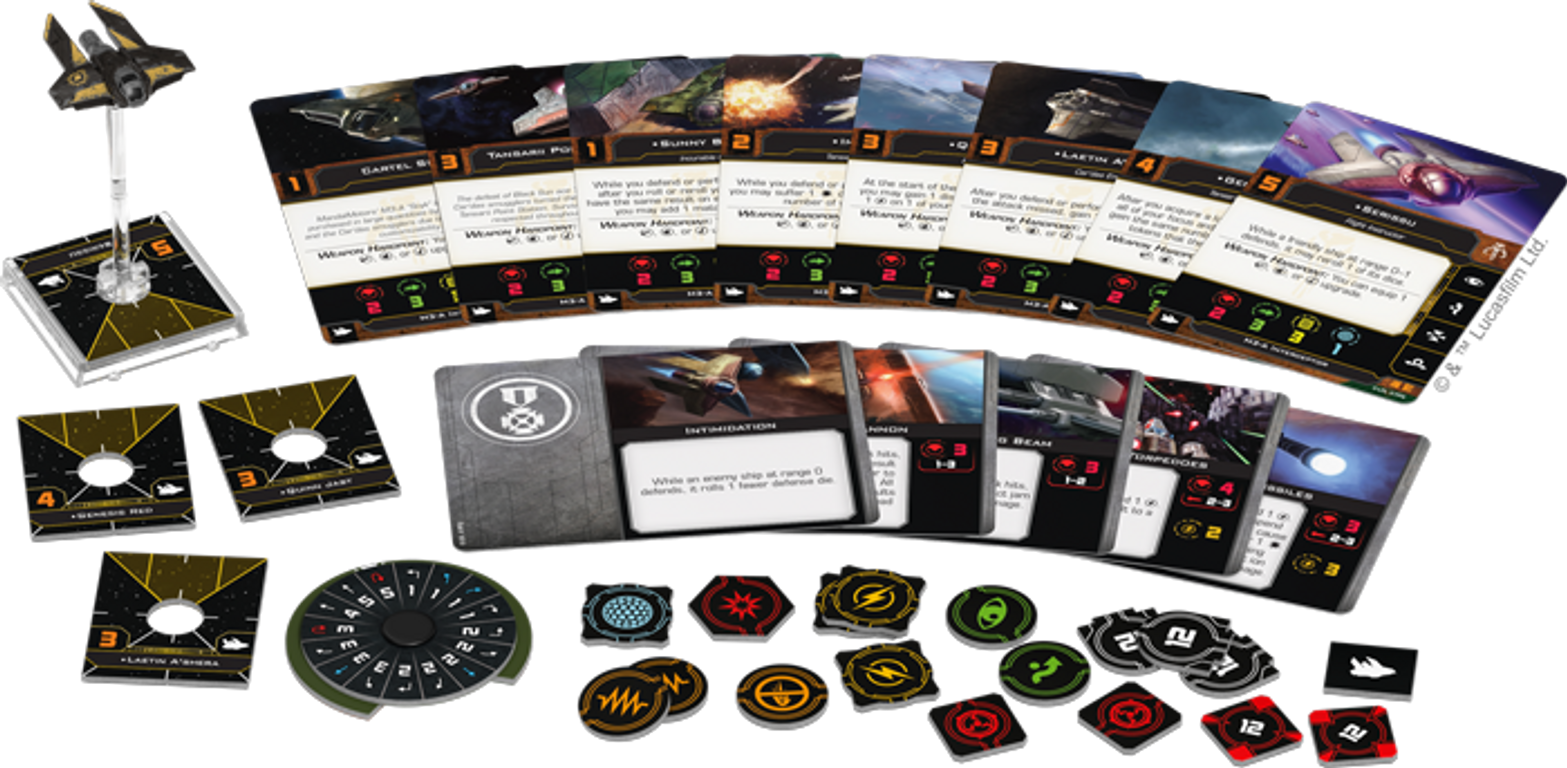 Star Wars: X-Wing (Second Edition) – Intercepteur M3-A composants