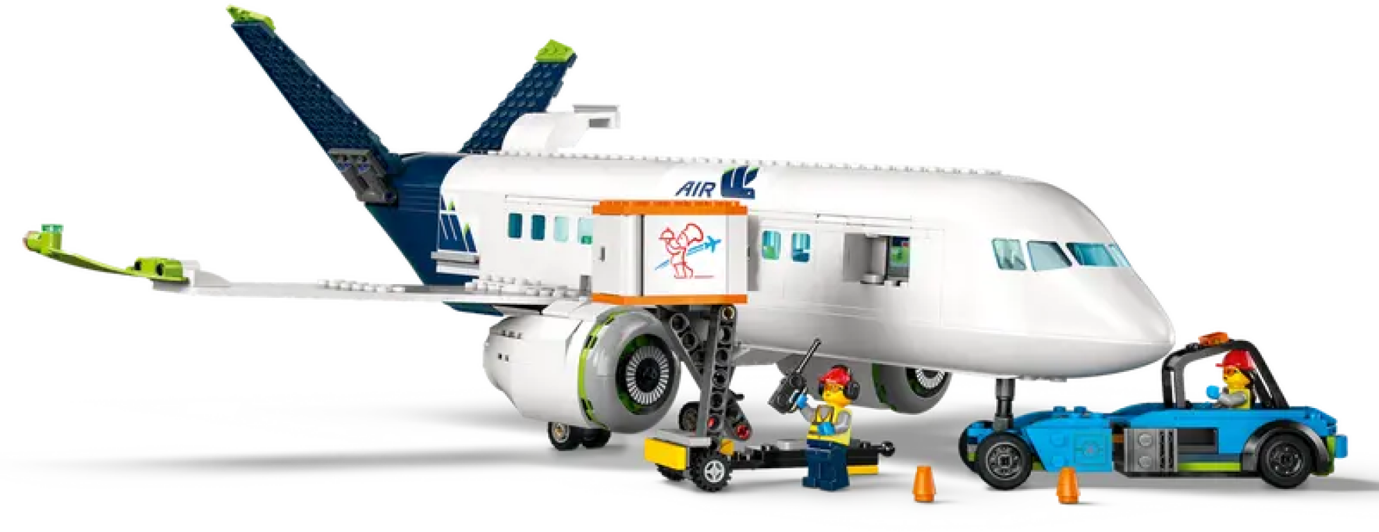 LEGO® City Passenger Airplane components