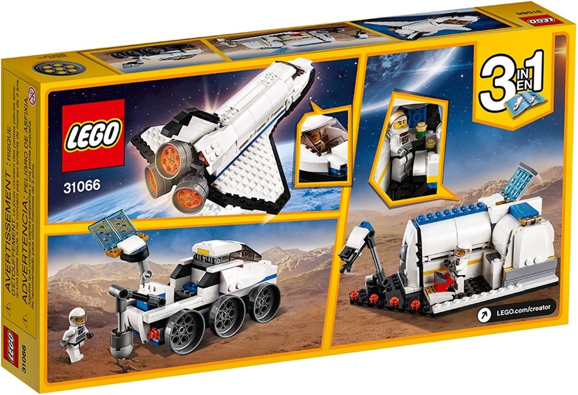 LEGO® Creator Spaceshuttle-verkenner achterkant van de doos