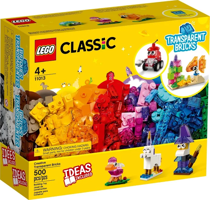 LEGO® Classic Ladrillos Creativos Transparentes