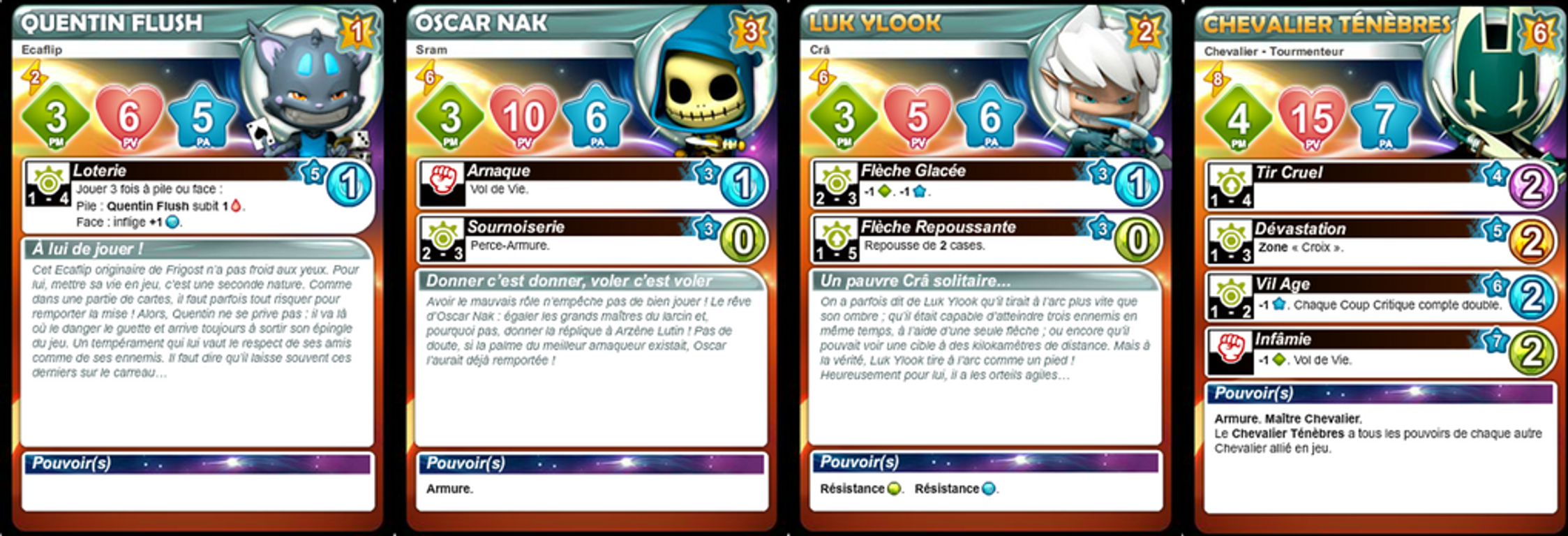 Krosmaster: Arena - Bad Boys cartes