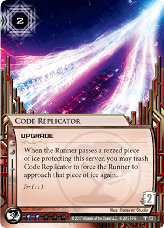 Android: Netrunner - Il Consiglio dell'Apogeo Code Replicator carta