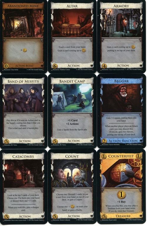 Dominion: Dark Ages cards