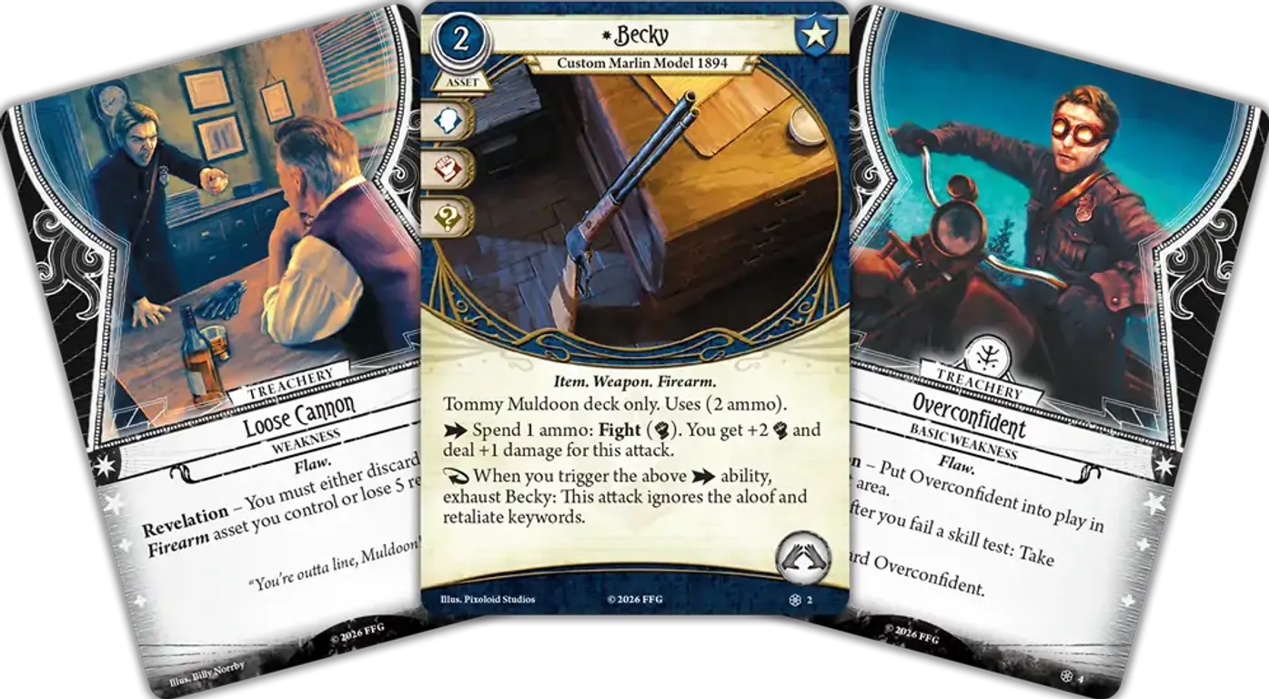 Arkham Horror: The Card Game – Tommy Muldoon Investigator Deck cards