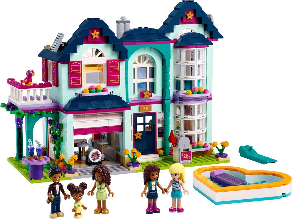 LEGO® Friends La maison familiale d'Andréa composants