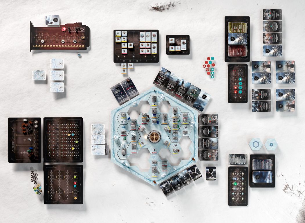 Frostpunk: The Board Game componenten